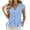 Light Blue, variant on GERsome Women's Tank Tops V-Neck Pleated Button Down Sleeveless Loose Fit T-Shirts for Summer Casual Army Green Size L
