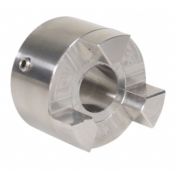 SS075 Size 1/2" Stainless Steel Jaw Coupling Hub, Keyway Size Type 1/8