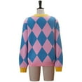 thumbnail image 4 of Anime Pink Cardigan Unisex Sweater Jacket Knit Coat, 4 of 7