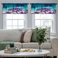 thumbnail image 5 of LALILO Kitchen Curtain Valance Summer And Beach Party Rod Pocket Window Curtain 52"x 18" Set of 2, 5 of 7