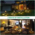 thumbnail image 6 of Solar Lights Outdoor Upgraded Bright Solar Pathway Lights Bigger Size Decorative Solar Garden Lights Waterproof Solar Powered Light, 6 of 7