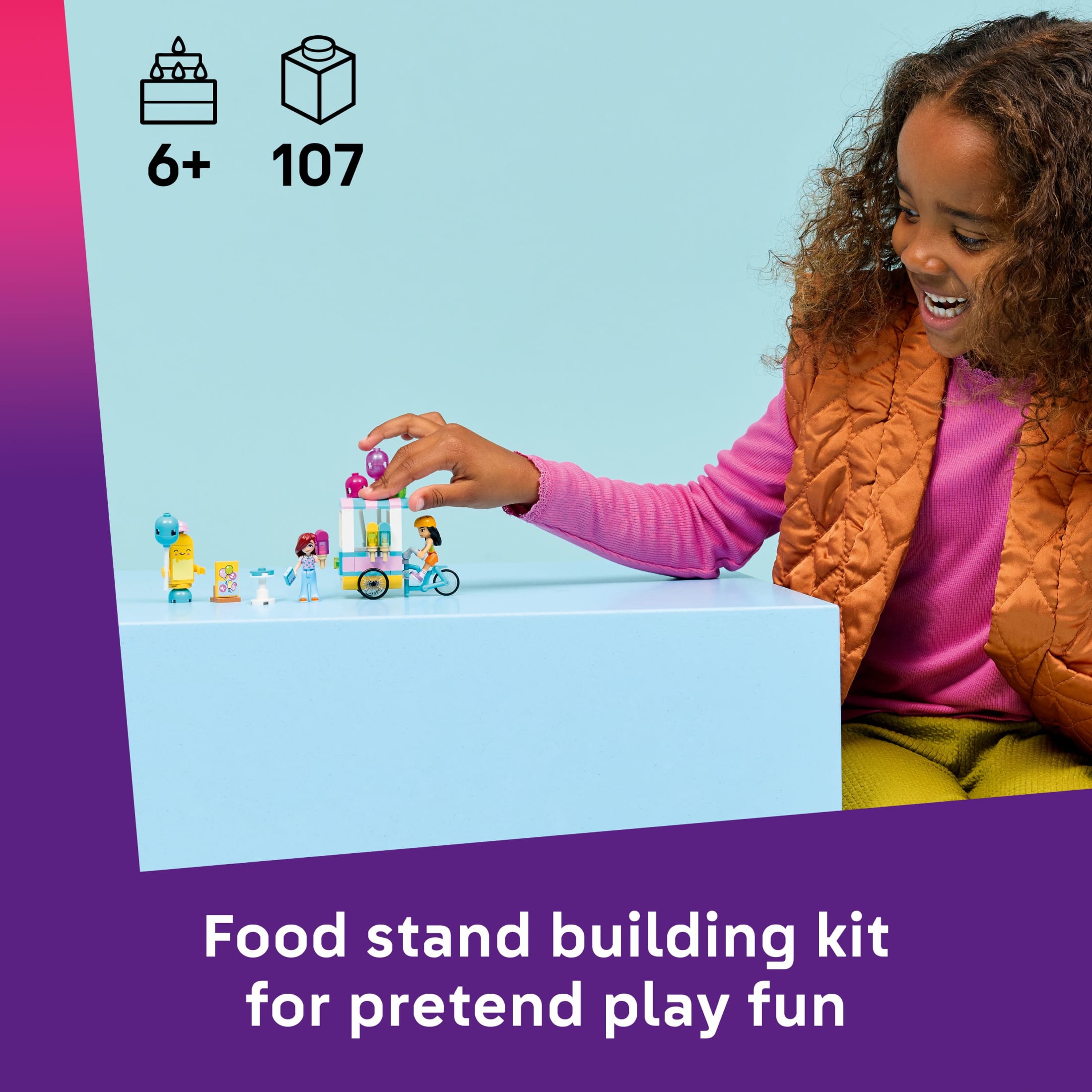 LEGO Friends Puesto de Helados y Globos Juguete de Construcción para Niñas y Niños - Set de juego de simulación para niños, de 6+ años - Con minimuñecas Liann y Paisley y accesorios - Idea de regalo para cumpleaños - 42692 3
