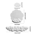 thumbnail image 5 of 3PCS Cute Cloud Shape Wrist Rest Pad PU and Anti-Slip Rubber Base Memory Foam Keyboard Mousepad Palm Rest Pads Set, 5 of 19