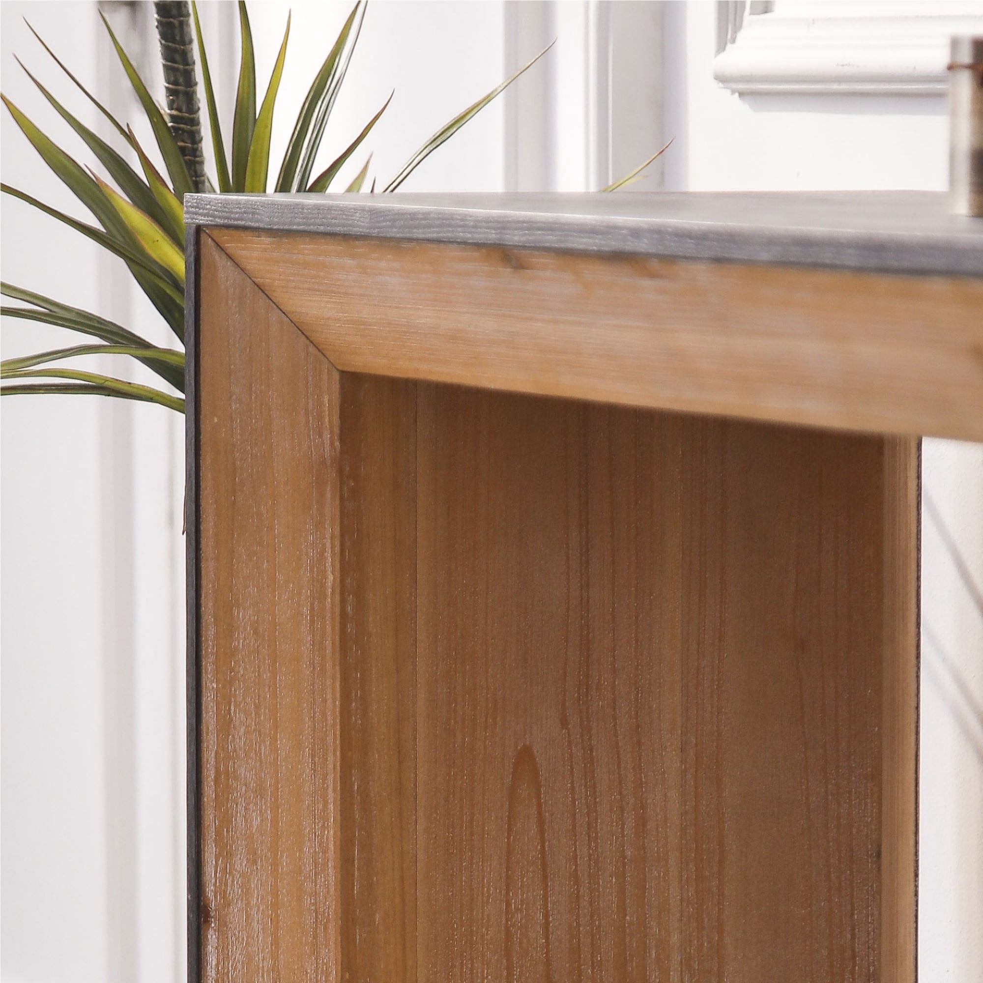 59in Modern Wood Console Table, Entryway Table, Sofa Table, Rustic & Contemporary Design (Natural)