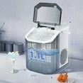thumbnail image 6 of Auseo Nugget Ice Maker Countertop with Soft Chewable Pellet Ice, Portable Ice Machine with Handle, 35lbs/24H, Kitchen/Office/Party , White, 6 of 8