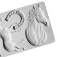 thumbnail image 3 of Exquisite Horse Horseshoe Shape Mold Cake Chocolate Soap Decorating Tool Gift, 3 of 5