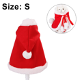thumbnail image 2 of Trajes navideños para gatos Apuakthei, capa navideña suave y gruesa con sombrero, disfraz navideño para perros y gatos, capa para mascotas, 2 of 7