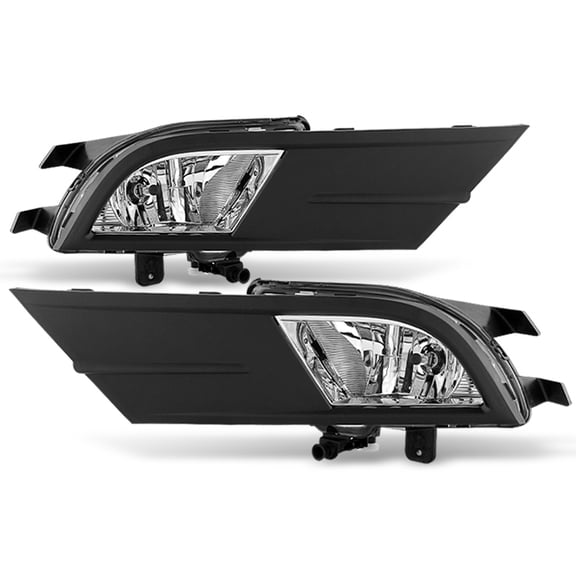 AKKON - For 15-18 VW Jetta MK6 Black Bracket Clear Lens Bumper Driving Fog Light W/ Switch Harness Bulbs