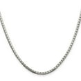thumbnail image 2 of 925 Sterling Silver Box Chain Styles Necklace 2.5 mm 8 Sided Diamond-cut 18 inch, 2 of 4