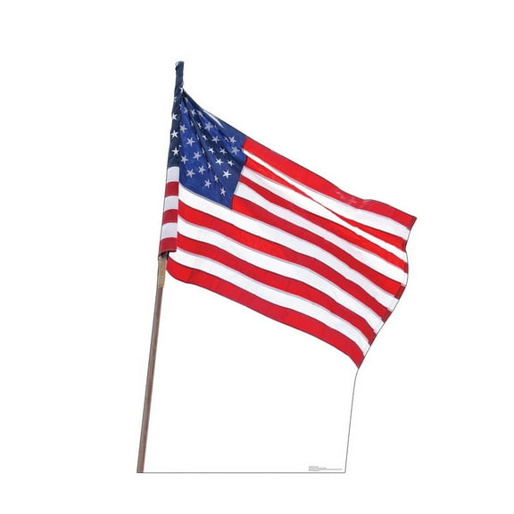 American Flag Cardboard Cutout