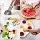 thumbnail image 3 of Cuchara para helado, cuchara para fruta, cuchara de acero inoxidable con gatillo para helado, fruta, melón, bola, yogur brillar Electrónica, 3 of 5