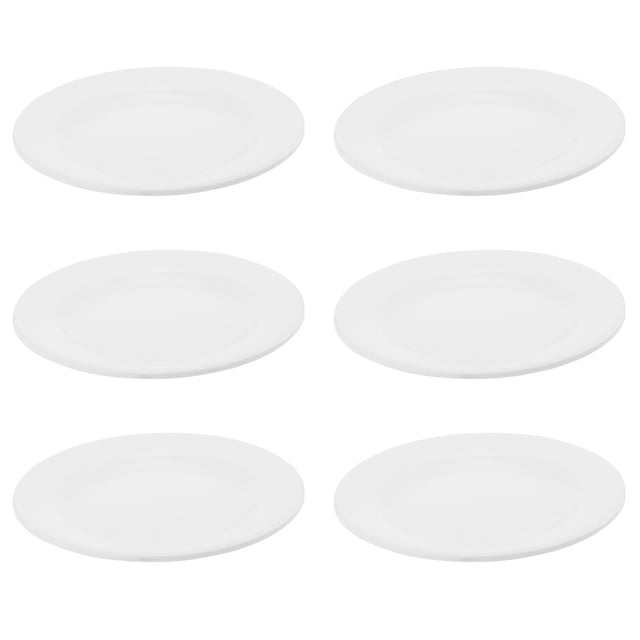 Shisuyan 6 Pcs Melamine Plates Round Dessert Plates Multi-functional Food Serving Plates
