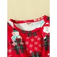 thumbnail image 5 of Gureui Toddler Infant Baby Girls Christmas Outfits, Long Sleeve Elastic Waist Romper + Headband 2Pcs Clothes Set, 5 of 8