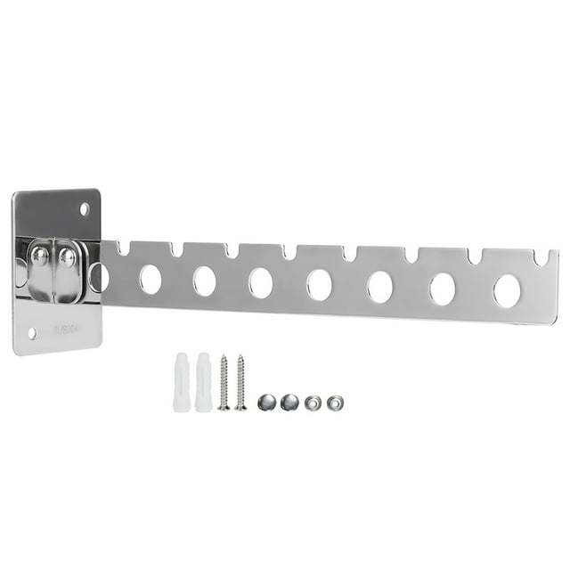 Percha de pared plegable Sincero 8 orificios para secar ropa