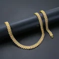 thumbnail image 4 of AIXZETHY Cuban Link Chain Mens Iced Out Miami Cuban Necklace Gold/Silver/Rose Gold Bling Diamond Hip Hop Jewelry for Women, 4 of 6