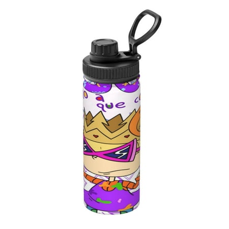 

Angelica Pickles Sports Insulated Kettle 18OZ Stainless Steel Sports Water Bottle with Lid Travel Drinking Cup