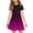 #A13-Hot Pink, variant on XADYUY Girls Dresses Size 10-12 Casual A-Line Short Sleeve Midi Dress Gradient Crew Neck Sundresses Summer Swing Dresses with Pockets,12-13Years,Royal Blue