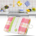 thumbnail image 2 of Paquete de 4 paños de cocina para limpieza y servilletas de algodón multicolor para la hora del té, 2 of 8