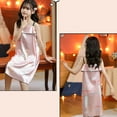 thumbnail image 2 of Quealent Pajamas Set for Girls Little Boys Girls Nightgowns Sleeve Pajamas Dress Princess Nightdress Pink,5-6 Years, 2 of 3