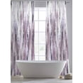 thumbnail image 5 of Purple Vintage Sheer Curtains 84 Inch Length 2 Panels Set Window Treatments, Striped Painting Retro Abstract Art Rod Pocket Semi Curtains for Living Room/Bedroom/Kitchen Décor, 104"W x 84"L, 5 of 7
