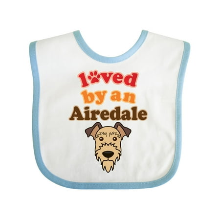 

Inktastic Airedale Terrier Dog Lover Gift Baby Boy or Baby Girl Bib