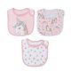 thumbnail image 1 of Pack of 3 baby bibs, cute prints, soft and absorbent cotton, with snap closure, for teething and drooling., 1 of 2