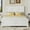 White, variant on Mirightone Farmhouse King Size Bed Frame with Tall Headboard & Footboard and Built-in Charging Station, Wooden King Bed Frame with Wood Panel Bed Base, No Squeak, Rich Brown