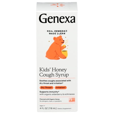 (Pack Of 6) Genexa Cough Syrup Kids Honey 4 Fl Oz