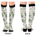 thumbnail image 4 of FORMRS Womens Knee High Socks Casual Long Thick Travel Daily Wear, 2 Pairs, Watercolor Horses Pattern, 4 of 6