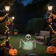 thumbnail image 5 of Colorful Light-Up Halloween Skeleton Stakes - Scary Groundbreaker Skull Decor with Multi-Color Lights for Yard, Garden, Haunted House & Indoor Holiday Party, 5 of 7