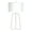 White, variant on Evelyn&Zoe 25" Mid-Century Modern Metal Table Lamp with White Drum Linen Shade