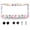 Bringht Floral Cute Pink Flowers, variant on Colorful Flowers License Plate Frame Pink Floral License Plate Frames Funny Auto Accessory Stainless Steel Cute License Plate Decoration for Women 12.2 X 6.3 Inch