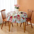 thumbnail image 3 of Round Tablecloth Spring Summer 60x60 Inch Round flower Table Cover for Party Dinner Picnic, 3 of 5