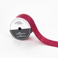 thumbnail image 1 of UNIQUE CREATIV Glitter Cut Ribbon, Fuchsia, 25 mm × 4.5 m (1 in × 5 yd), 1 of 4