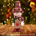 thumbnail image 1 of Muñeco de peluche navideño de pie para decoración del hogar, adorable figura de peluche, adorno de juguete para festivales, para decoración de mesa Muñeco de nieve, 1 of 8