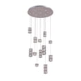 thumbnail image 2 of Bethel a Chrome Frame Flushed LED Chandelier with Clear Crystal Hanging Pendants, 2 of 5