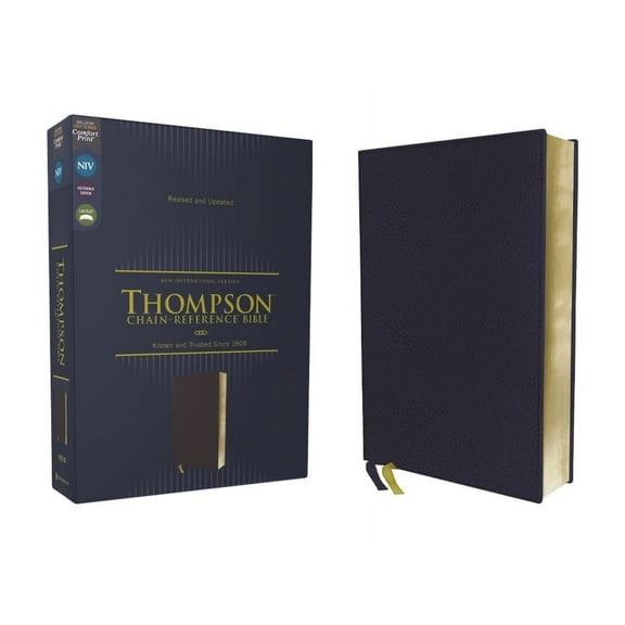 Niv, Thompson Chain-Reference Bible, Leathersoft, Navy, Red Letter, Comfort Print, (Hardcover)