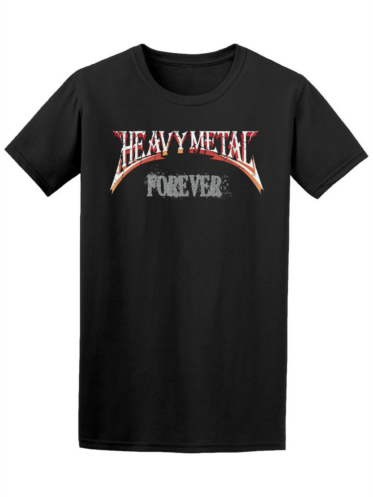 Smartprints Mens Graphic Tee - Heavy Metal Forever, Metal Lover ...