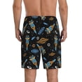 thumbnail image 4 of Lsque Space Rockets Mens Sleep Pajama Shorts,Short Pajama Pants, Cotton Ultra-Soft Knit-XX-Large, 4 of 9