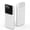 White, variant on Morfec 20000mAh Power Bank Portable Charger with Built-in Cables – 22.5W PD Fast Charging, 5 Outputs & 3 Inputs, Travel Charger for iPhone Samsung