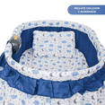 thumbnail image 3 of Cuna Moisés Para Bebé Bambineto Aeiou 720m Con Mosquitero Azul, 3 of 7