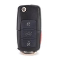 thumbnail image 3 of 4 Buttons Remote Flip Car Key Shell Replacement Car Key Case Cover Fit for Passta 1998-2001, 3 of 5
