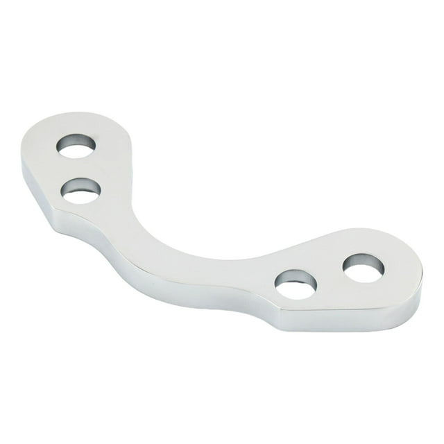 Adaptador de árbol de manillar Zulema abrazadera elevador de aluminio 3,5' de ancho plateado