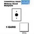 thumbnail image 2 of Leviton PJ7-W White Midway Nylon Single Gang 1.406" Single Receptacle Wall Plate, 2 of 2