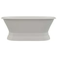 thumbnail image 2 of Cambridge Plumbing Double Ended Pedestal 60'' x 30'' Freestanding Soaking Bathtub, 2 of 2