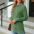 thumbnail image 7 of ZyeKqe Long Sleeve Tops for Women High Neck Shirts Side Split Going out Tops Loose Fitting Tees Top Blouses, 7 of 7