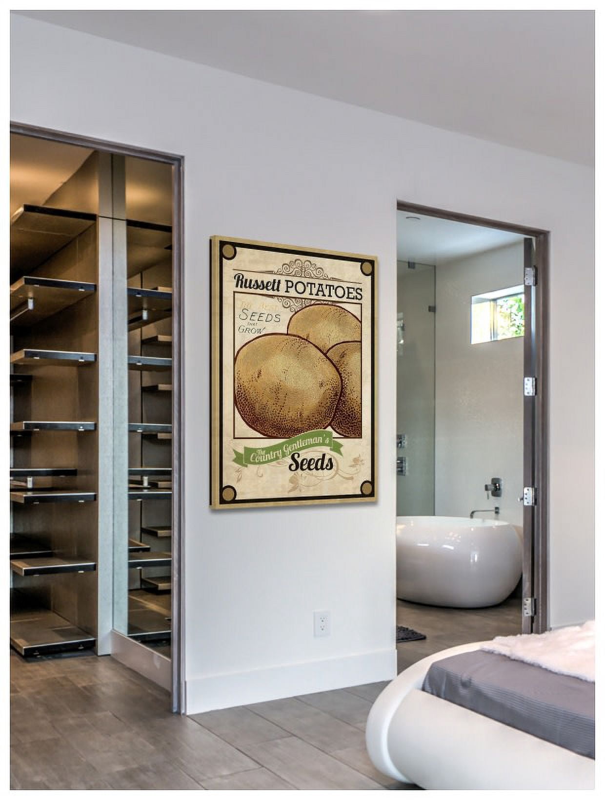 Marmont Hill "Seed Packet Potatoes" Painting Print on Canvas