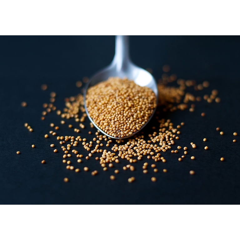 Food To Live Yellow Mustard Seeds - Kosher, Raw, Vegan - 1 Oz Serving - Whole Seeds
