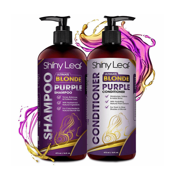 Ultimate Blonde Purple Shampoo And Conditioner For Blonde Colored Hair 2x16oz Walmart Com Walmart Com