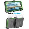 thumbnail image 5 of Takfox Samsung Galaxy S25 FE 5G Case, for Galaxy S25 FE 5G Belt Clip Holster Phone Case [Built-in Screen Protector] Kickstand Full-Body Military Grade Protective Shockproof Cover -Green, 5 of 6